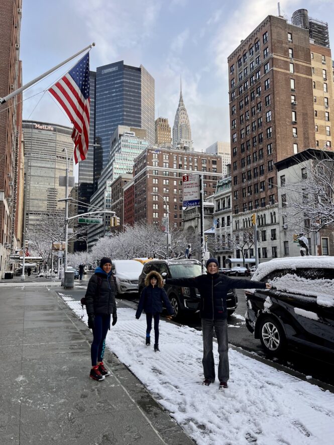 Sortie de l'hotel, park avenue