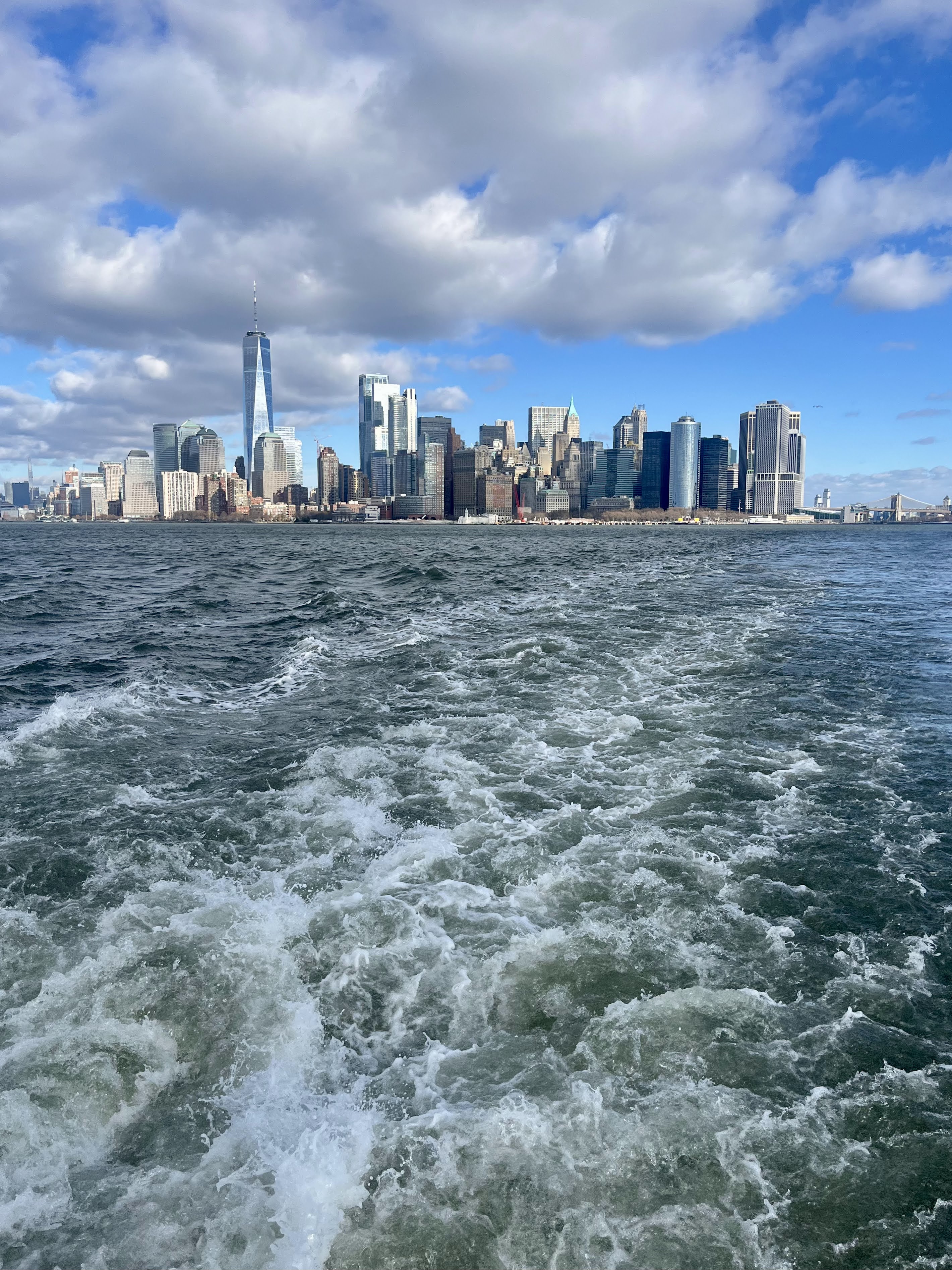 Sud de Manhattan vu depuis le ferry