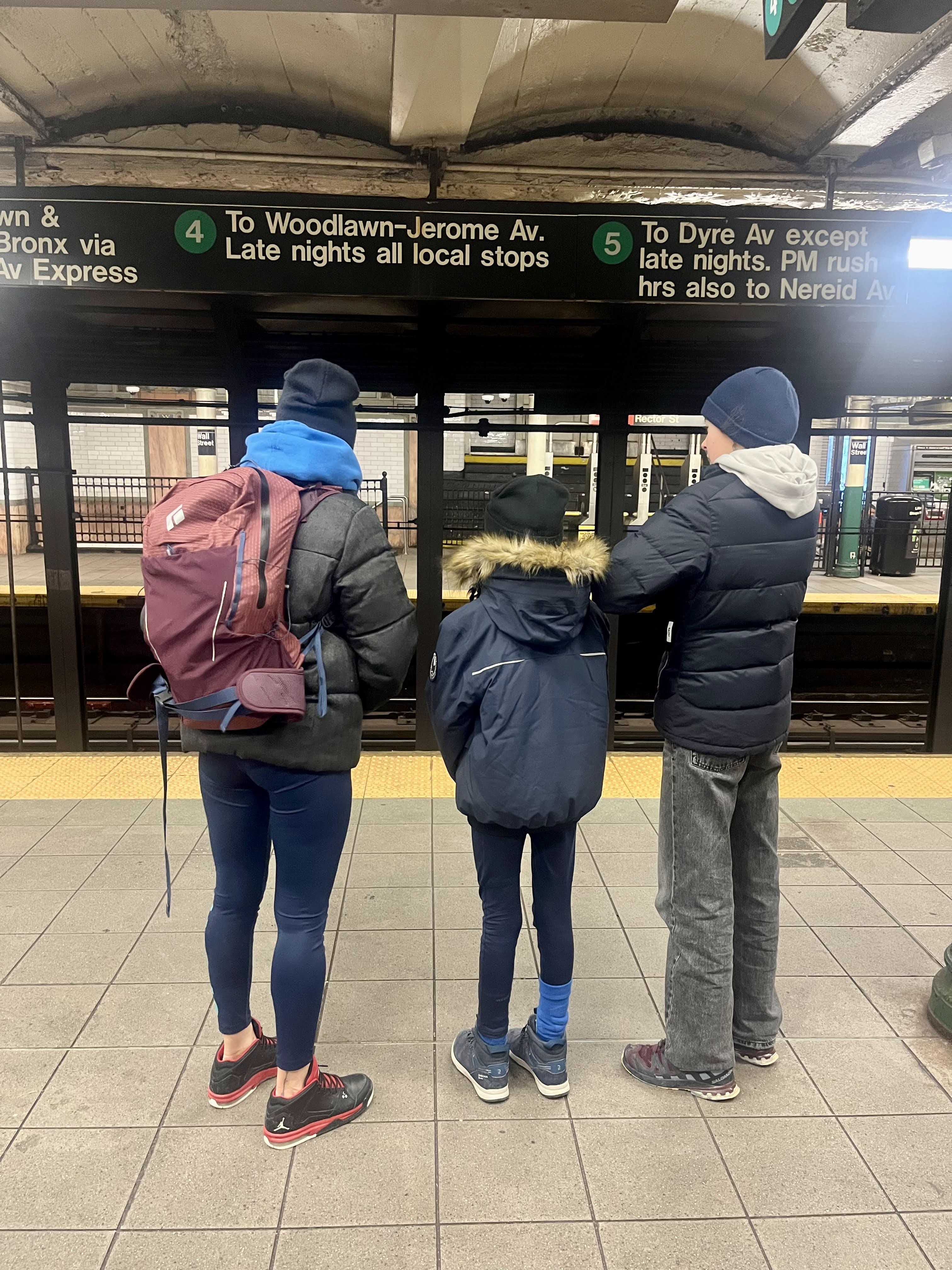 Retour en métro